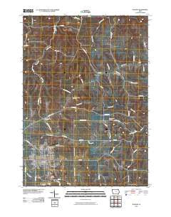 Waukon Iowa Historical topographic map, 1:24000 scale, 7.5 X 7.5 Minute, Year 2010