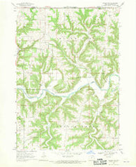 Waukon NW Iowa Historical topographic map, 1:24000 scale, 7.5 X 7.5 Minute, Year 1968