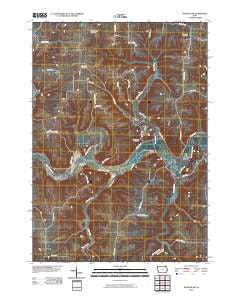 Waukon NW Iowa Historical topographic map, 1:24000 scale, 7.5 X 7.5 Minute, Year 2010