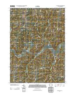 Waukon NW Iowa Historical topographic map, 1:24000 scale, 7.5 X 7.5 Minute, Year 2013