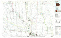 Waverly Iowa Historical topographic map, 1:100000 scale, 30 X 60 Minute, Year 1984