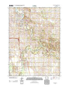 Waverly Iowa Historical topographic map, 1:24000 scale, 7.5 X 7.5 Minute, Year 2013