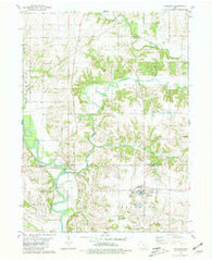 Wayland Iowa Historical topographic map, 1:24000 scale, 7.5 X 7.5 Minute, Year 1980
