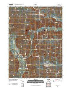 Wayland Iowa Historical topographic map, 1:24000 scale, 7.5 X 7.5 Minute, Year 2010