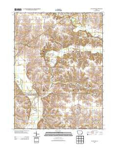 Wayland Iowa Historical topographic map, 1:24000 scale, 7.5 X 7.5 Minute, Year 2013