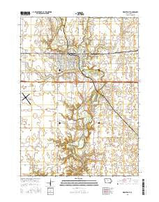 Webster City Iowa Current topographic map, 1:24000 scale, 7.5 X 7.5 Minute, Year 2015