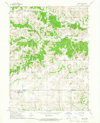 Weldon Iowa Historical topographic map, 1:24000 scale, 7.5 X 7.5 Minute, Year 1965