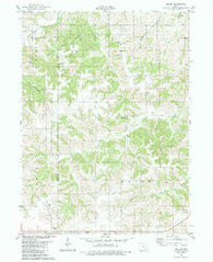 Weller Iowa Historical topographic map, 1:24000 scale, 7.5 X 7.5 Minute, Year 1982