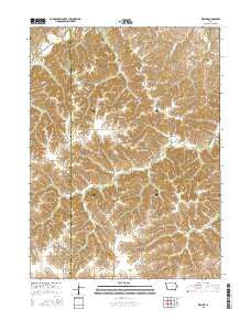 Weller Iowa Current topographic map, 1:24000 scale, 7.5 X 7.5 Minute, Year 2015