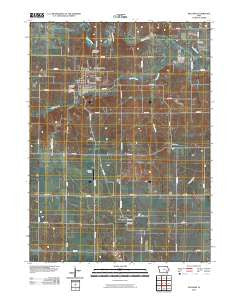 Wellman Iowa Historical topographic map, 1:24000 scale, 7.5 X 7.5 Minute, Year 2010