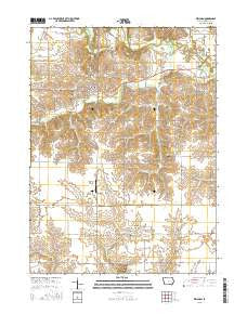 Wellman Iowa Current topographic map, 1:24000 scale, 7.5 X 7.5 Minute, Year 2015