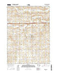 Wellsburg Iowa Current topographic map, 1:24000 scale, 7.5 X 7.5 Minute, Year 2015