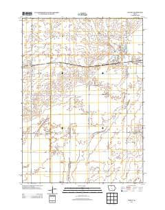 Wesley Iowa Historical topographic map, 1:24000 scale, 7.5 X 7.5 Minute, Year 2013