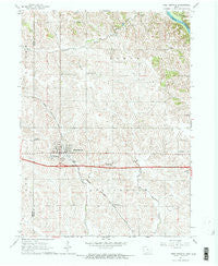 West Branch Iowa Historical topographic map, 1:24000 scale, 7.5 X 7.5 Minute, Year 1965