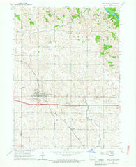 West Branch Iowa Historical topographic map, 1:24000 scale, 7.5 X 7.5 Minute, Year 1965