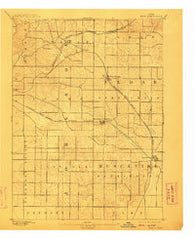 West Liberty Iowa Historical topographic map, 1:62500 scale, 15 X 15 Minute, Year 1894