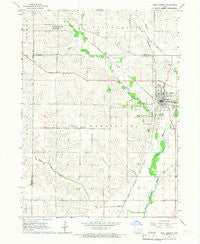 West Liberty Iowa Historical topographic map, 1:24000 scale, 7.5 X 7.5 Minute, Year 1965