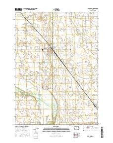 West Bend Iowa Current topographic map, 1:24000 scale, 7.5 X 7.5 Minute, Year 2015