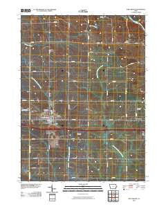 West Branch Iowa Historical topographic map, 1:24000 scale, 7.5 X 7.5 Minute, Year 2010