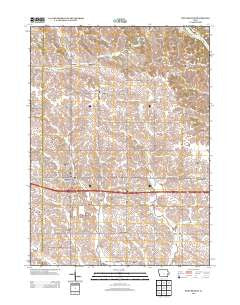 West Branch Iowa Historical topographic map, 1:24000 scale, 7.5 X 7.5 Minute, Year 2013