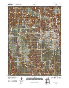 West Burlington Iowa Historical topographic map, 1:24000 scale, 7.5 X 7.5 Minute, Year 2010