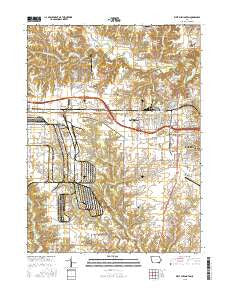 West Burlington Iowa Current topographic map, 1:24000 scale, 7.5 X 7.5 Minute, Year 2015