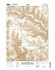 West Chester Iowa Current topographic map, 1:24000 scale, 7.5 X 7.5 Minute, Year 2015