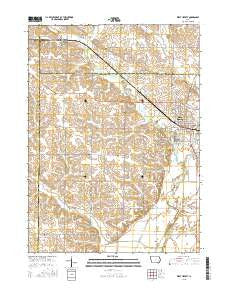 West Liberty Iowa Current topographic map, 1:24000 scale, 7.5 X 7.5 Minute, Year 2015