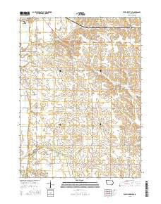 West Liberty SW Iowa Current topographic map, 1:24000 scale, 7.5 X 7.5 Minute, Year 2015