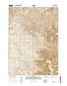 West Union Iowa Current topographic map, 1:24000 scale, 7.5 X 7.5 Minute, Year 2015