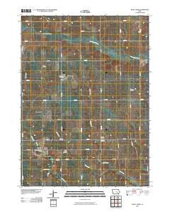 What Cheer Iowa Historical topographic map, 1:24000 scale, 7.5 X 7.5 Minute, Year 2010