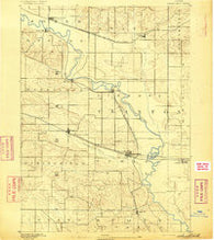 Wheatland Iowa Historical topographic map, 1:62500 scale, 15 X 15 Minute, Year 1892