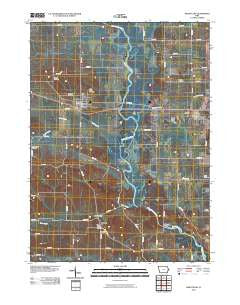 Wheatland Iowa Historical topographic map, 1:24000 scale, 7.5 X 7.5 Minute, Year 2010