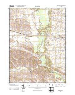 Wheatland Iowa Historical topographic map, 1:24000 scale, 7.5 X 7.5 Minute, Year 2013