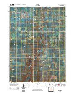 Wightman Iowa Historical topographic map, 1:24000 scale, 7.5 X 7.5 Minute, Year 2010