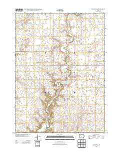 Wightman Iowa Historical topographic map, 1:24000 scale, 7.5 X 7.5 Minute, Year 2013