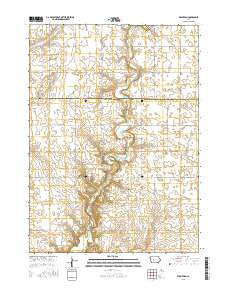 Wightman Iowa Current topographic map, 1:24000 scale, 7.5 X 7.5 Minute, Year 2015