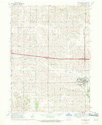 Williamsburg Iowa Historical topographic map, 1:24000 scale, 7.5 X 7.5 Minute, Year 1968