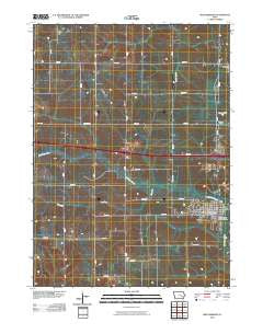 Williamsburg Iowa Historical topographic map, 1:24000 scale, 7.5 X 7.5 Minute, Year 2010