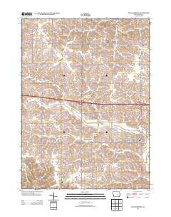Williamsburg Iowa Historical topographic map, 1:24000 scale, 7.5 X 7.5 Minute, Year 2013