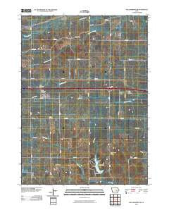 Williamsburg NW Iowa Historical topographic map, 1:24000 scale, 7.5 X 7.5 Minute, Year 2010