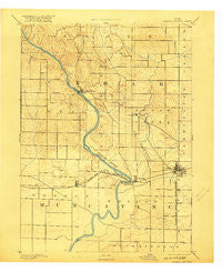 Wilton Junction Iowa Historical topographic map, 1:62500 scale, 15 X 15 Minute, Year 1891