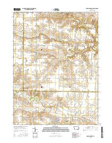 Winfield North Iowa Current topographic map, 1:24000 scale, 7.5 X 7.5 Minute, Year 2015