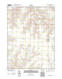 Winfield South Iowa Historical topographic map, 1:24000 scale, 7.5 X 7.5 Minute, Year 2013