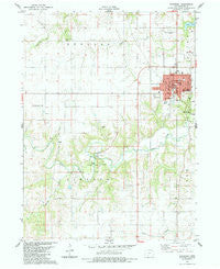 Winterset Iowa Historical topographic map, 1:24000 scale, 7.5 X 7.5 Minute, Year 1983