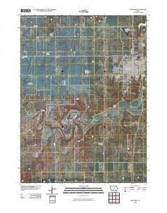 Winterset Iowa Historical topographic map, 1:24000 scale, 7.5 X 7.5 Minute, Year 2010