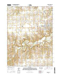 Winterset Iowa Current topographic map, 1:24000 scale, 7.5 X 7.5 Minute, Year 2015