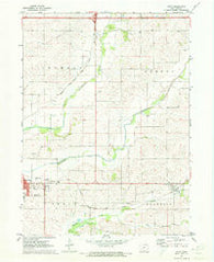 Wiota Iowa Historical topographic map, 1:24000 scale, 7.5 X 7.5 Minute, Year 1971