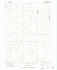 Woden Iowa Historical topographic map, 1:24000 scale, 7.5 X 7.5 Minute, Year 1972