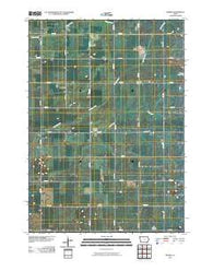 Woden Iowa Historical topographic map, 1:24000 scale, 7.5 X 7.5 Minute, Year 2010